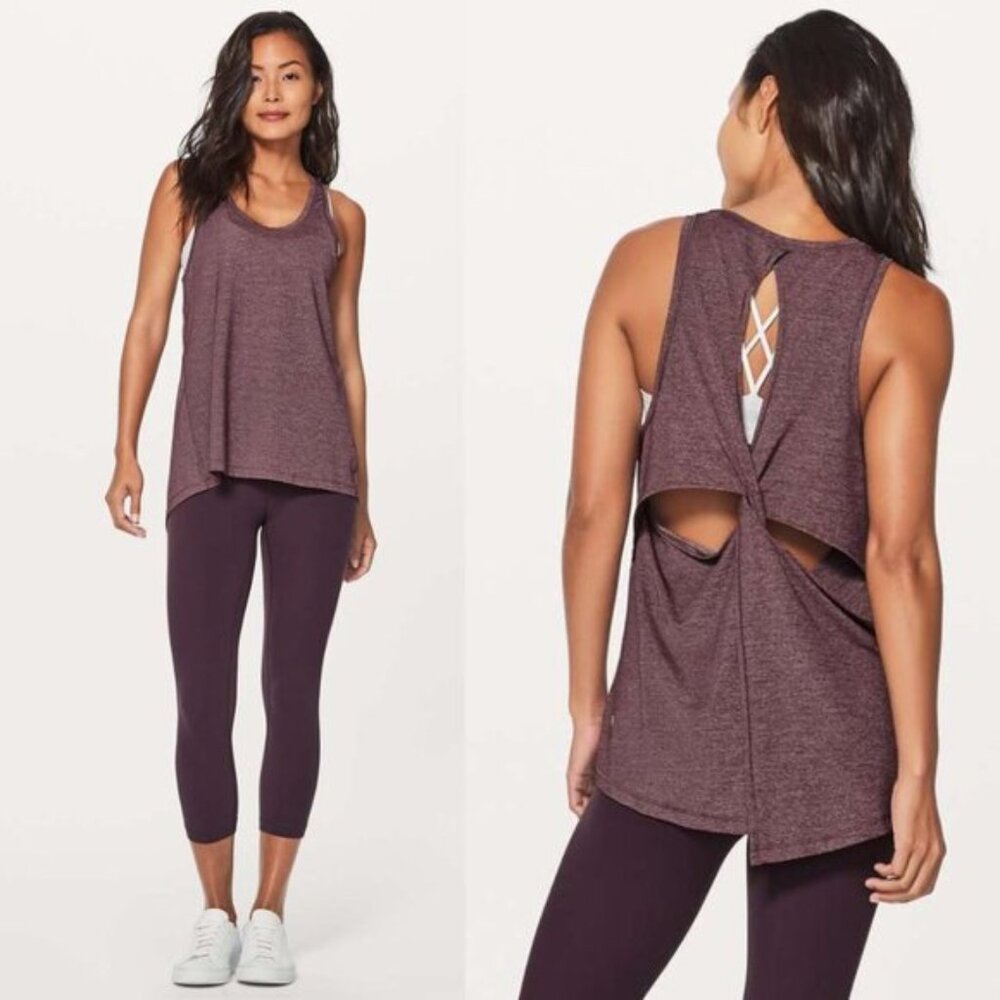 lululemon athletica Plum Twist-Back Tank Top